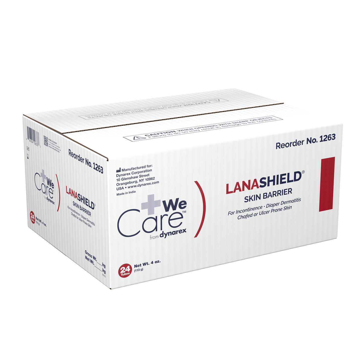 Dynarex - LanaShield Skin Protectant Cream 4 oz. Tube