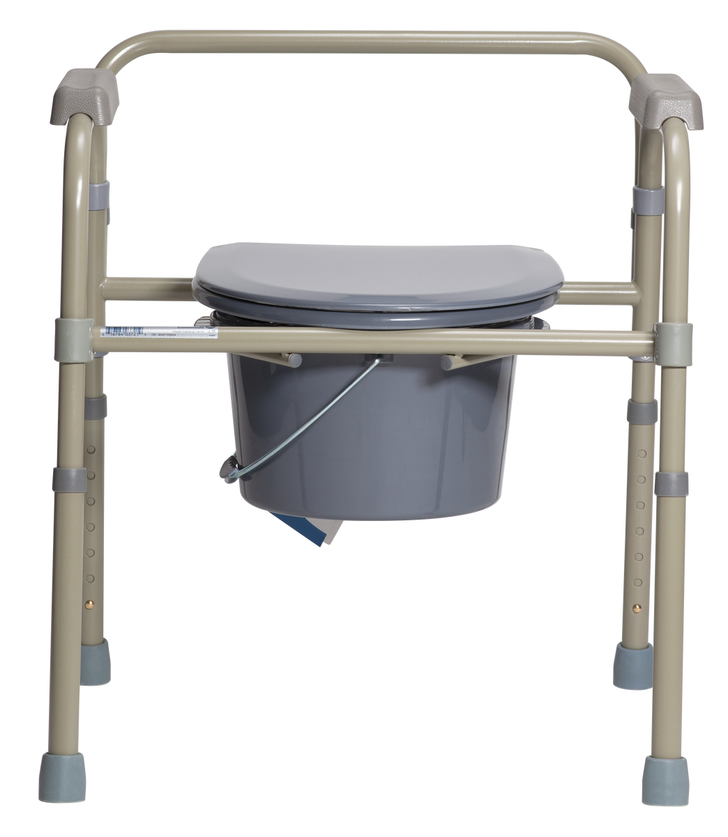 Dynarex Folding Bedside Commode GoBioMed