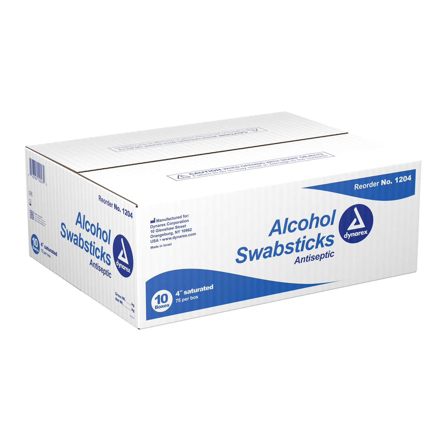 Dynarex -Alcohol Swabsticks, NS 4"