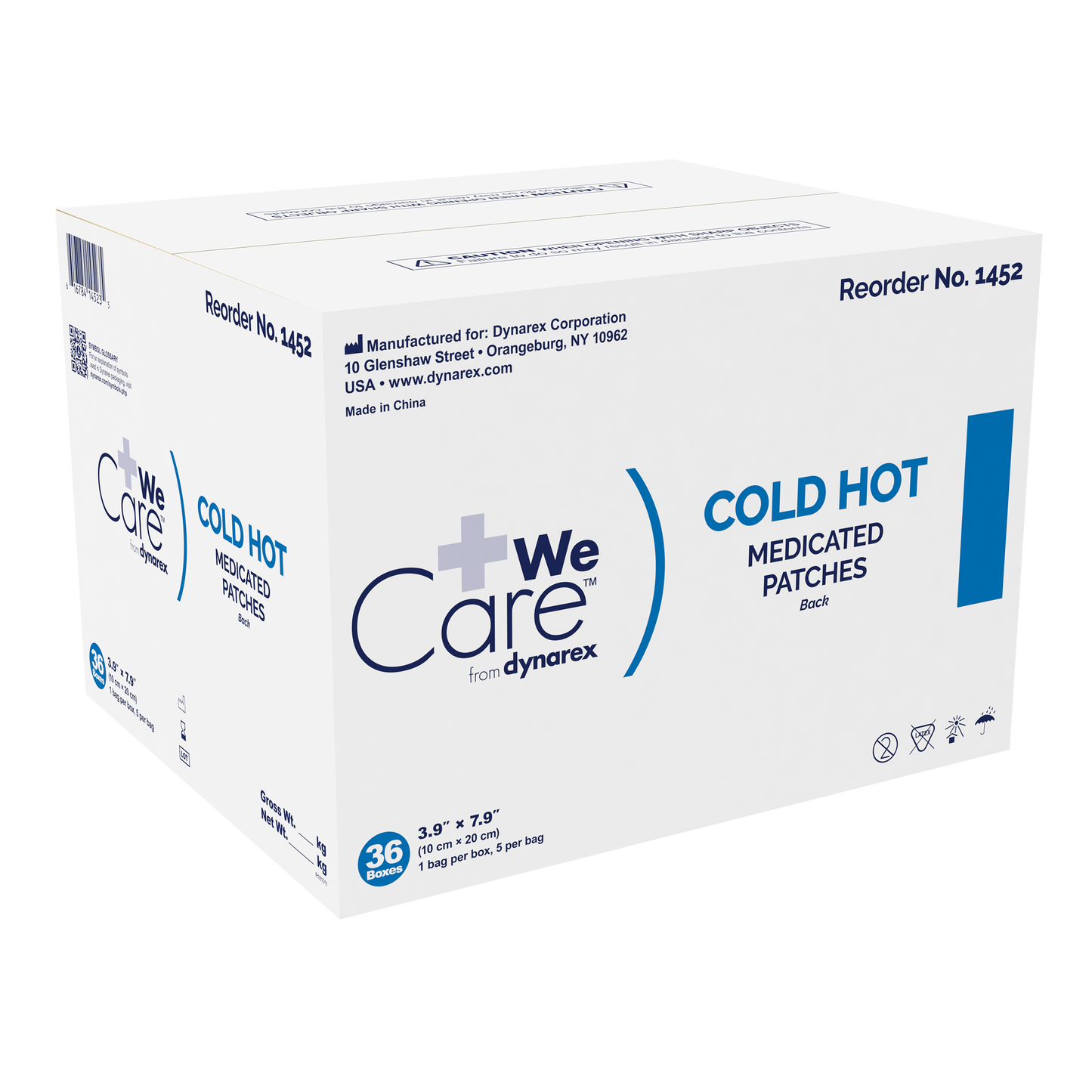 Dynarex - Cold Hot Medicated Patches, 1lb Bag