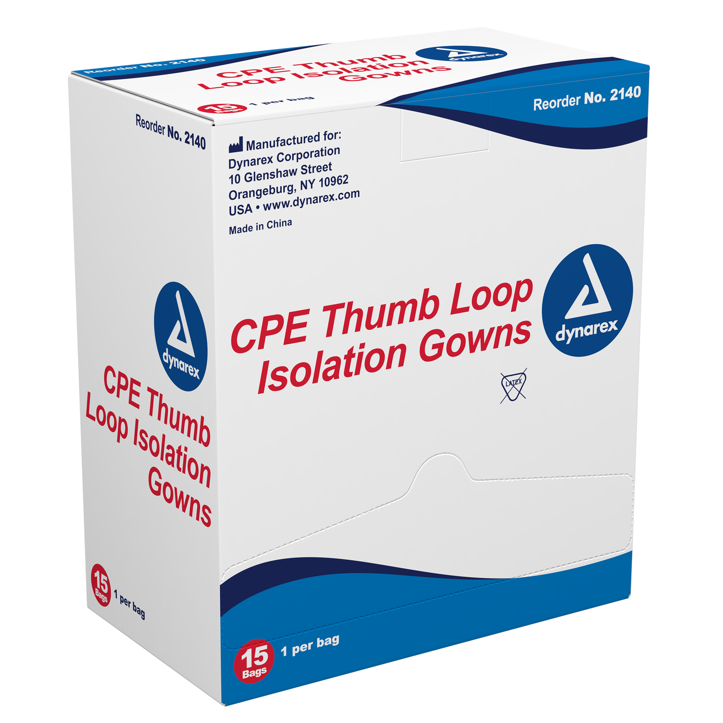 Dynarex - CPE/Thumb Loop Isolation Gowns