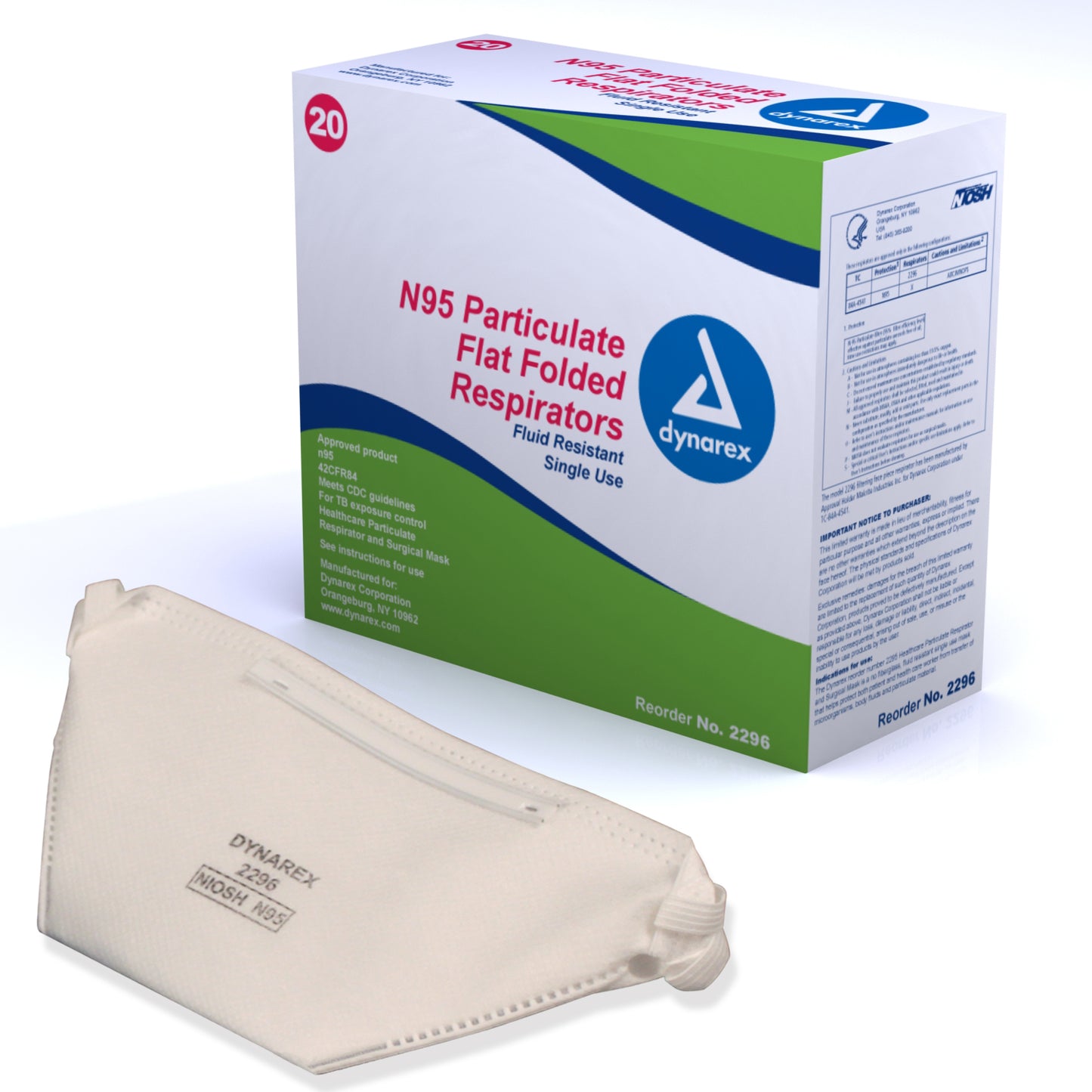 Dynarex - N95 Particulate Respirator Mask