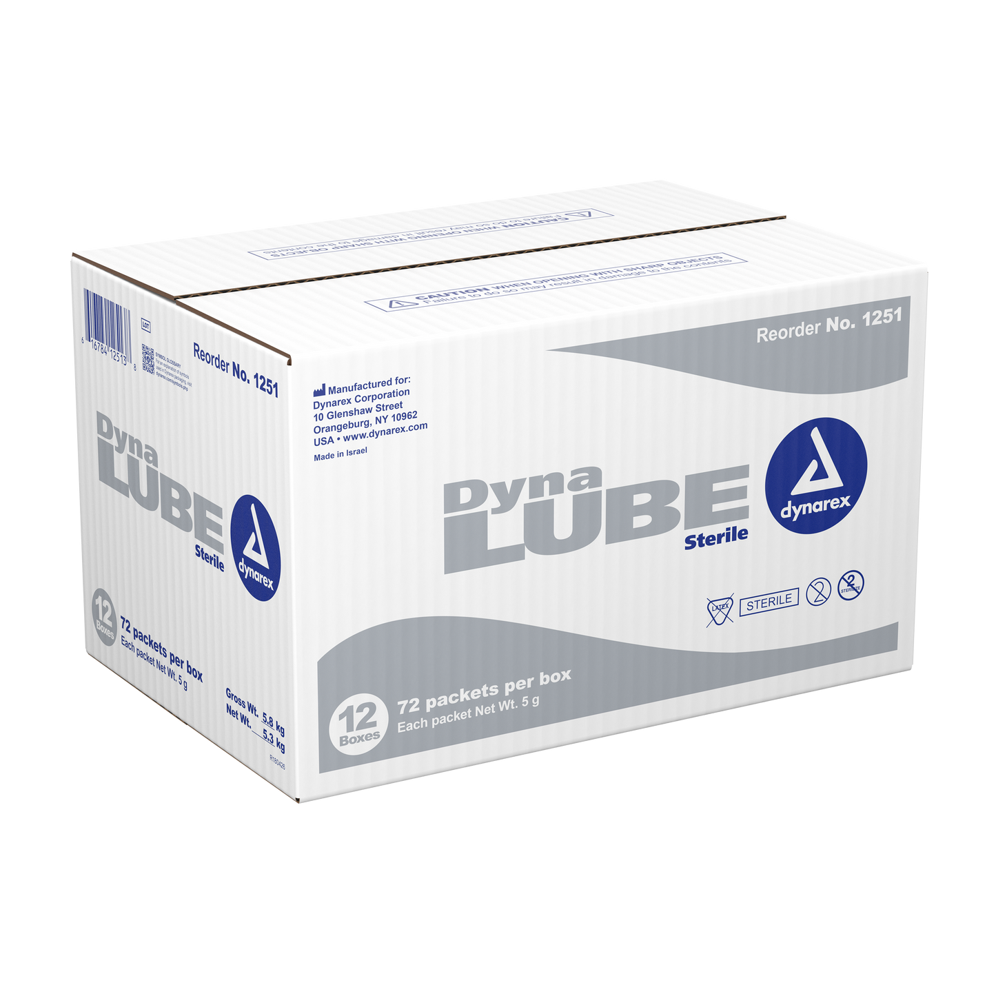 DynaLube Sterile Lubricating Jelly, 5g packet