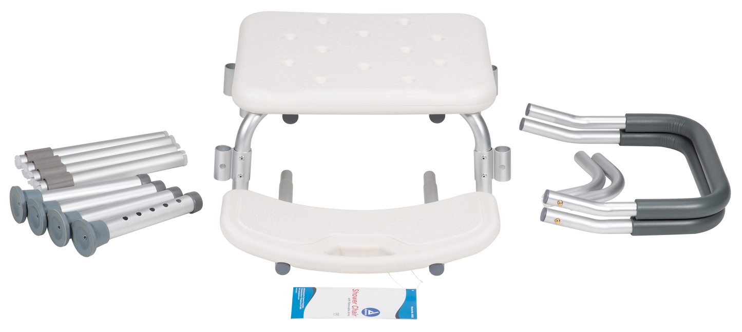 Dynarex - Shower Chair with Removable Back and Arms