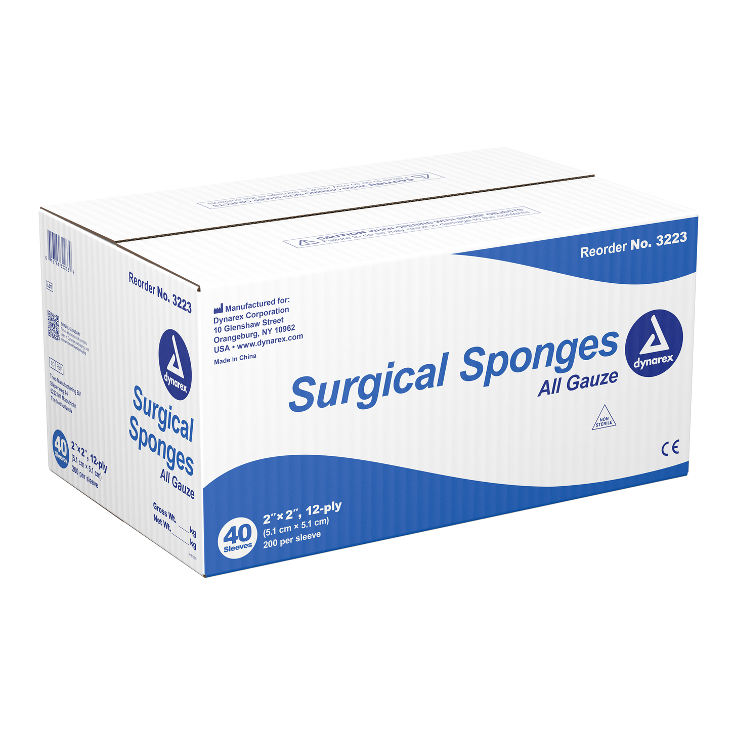 Dynarex - Surgical Gauze Sponge 2"x 2" 12 Ply