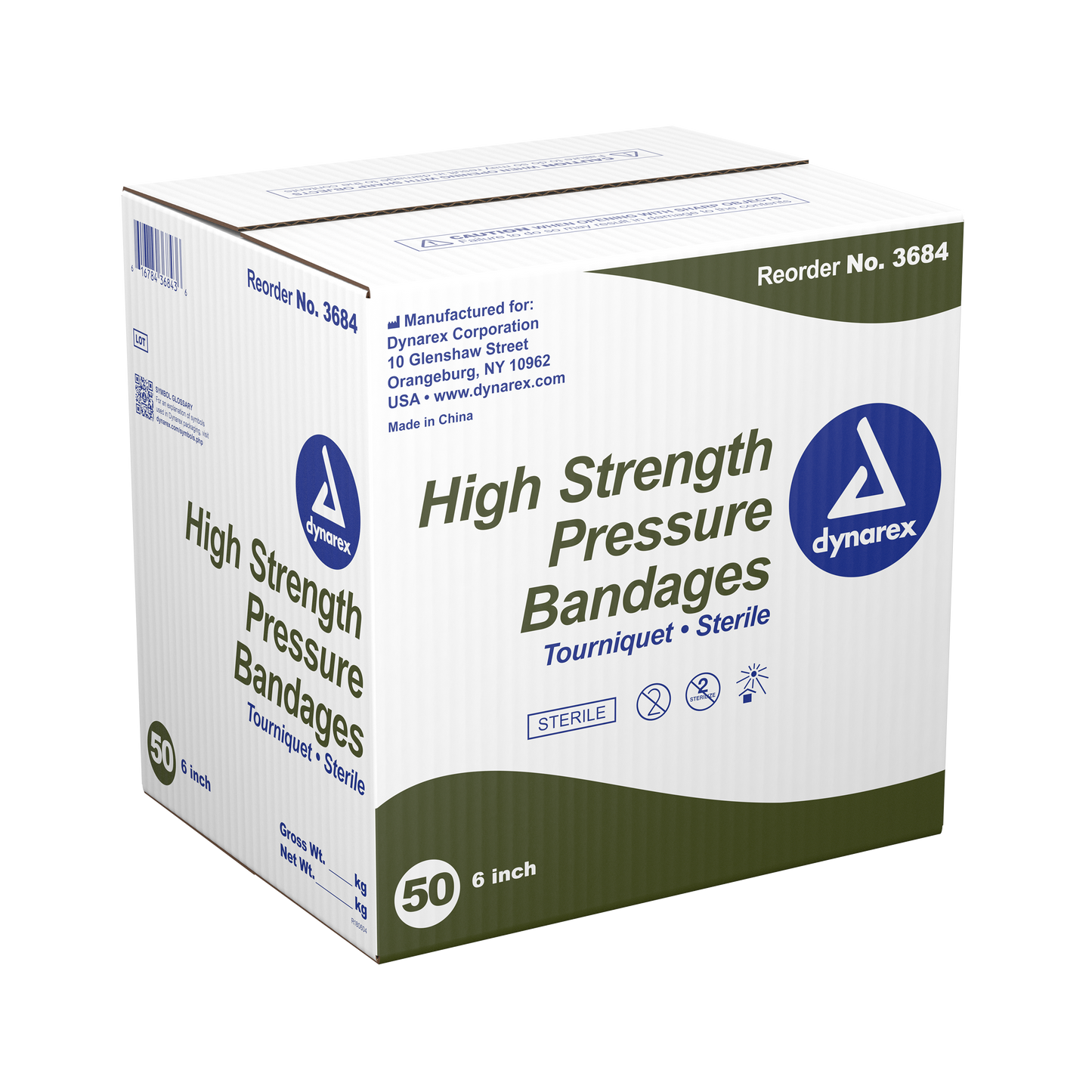 Dynarex - High Strength Pressure Bandage, 6"