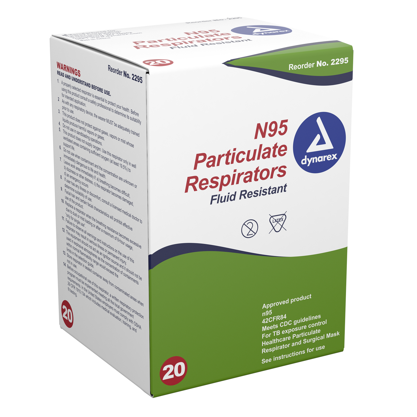 Dynarex - N95 Particulate Respirator Mask
