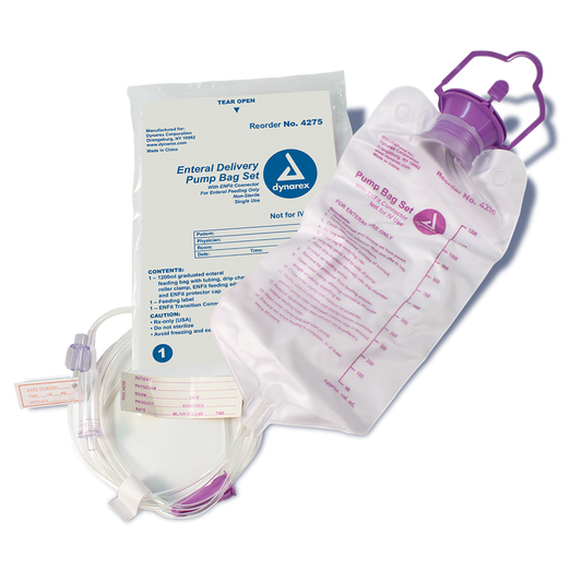 Dynarex - Enteral Delivery Pump Bag Set with ENFit connector