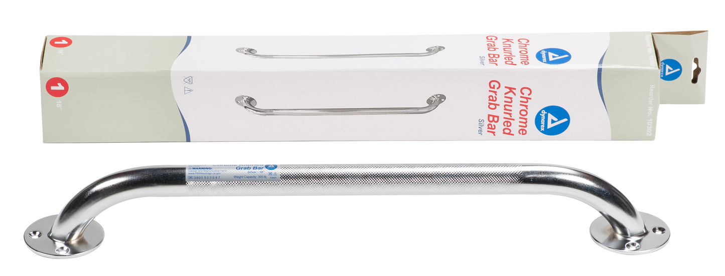 Dynarex - Chrome Knurled Grab Bar