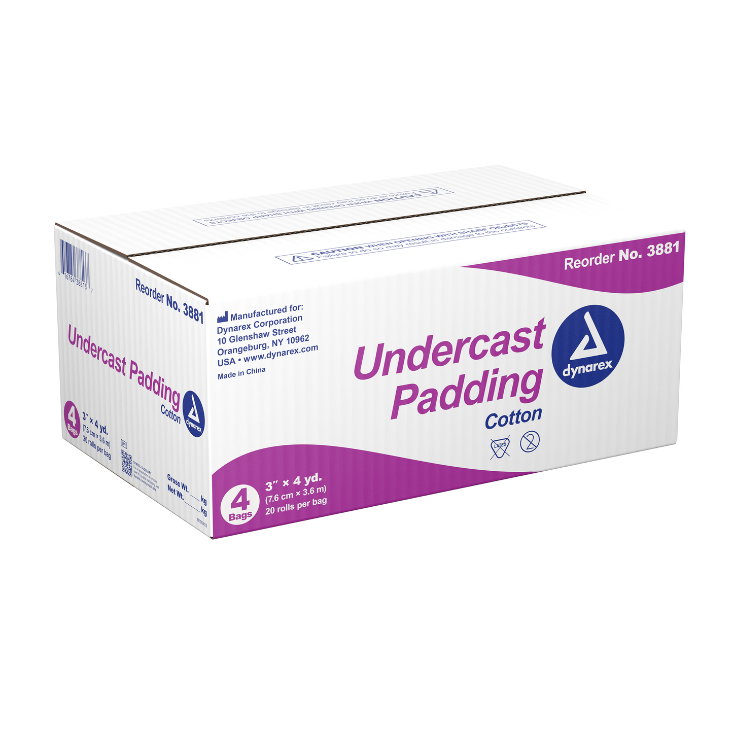 Dynarex - Undercast Padding, 4yds Length