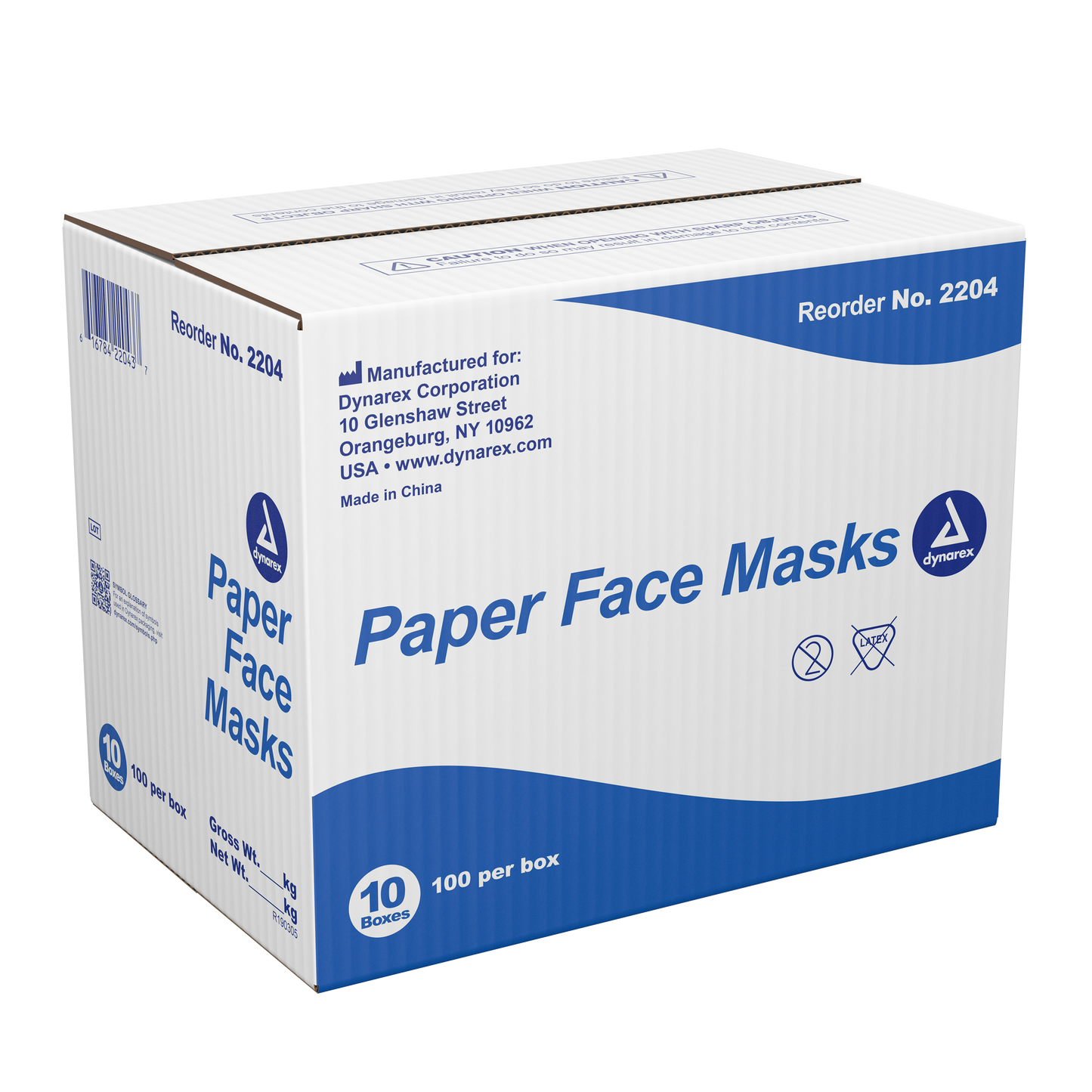 Dynarex - Paper Face Mask, White