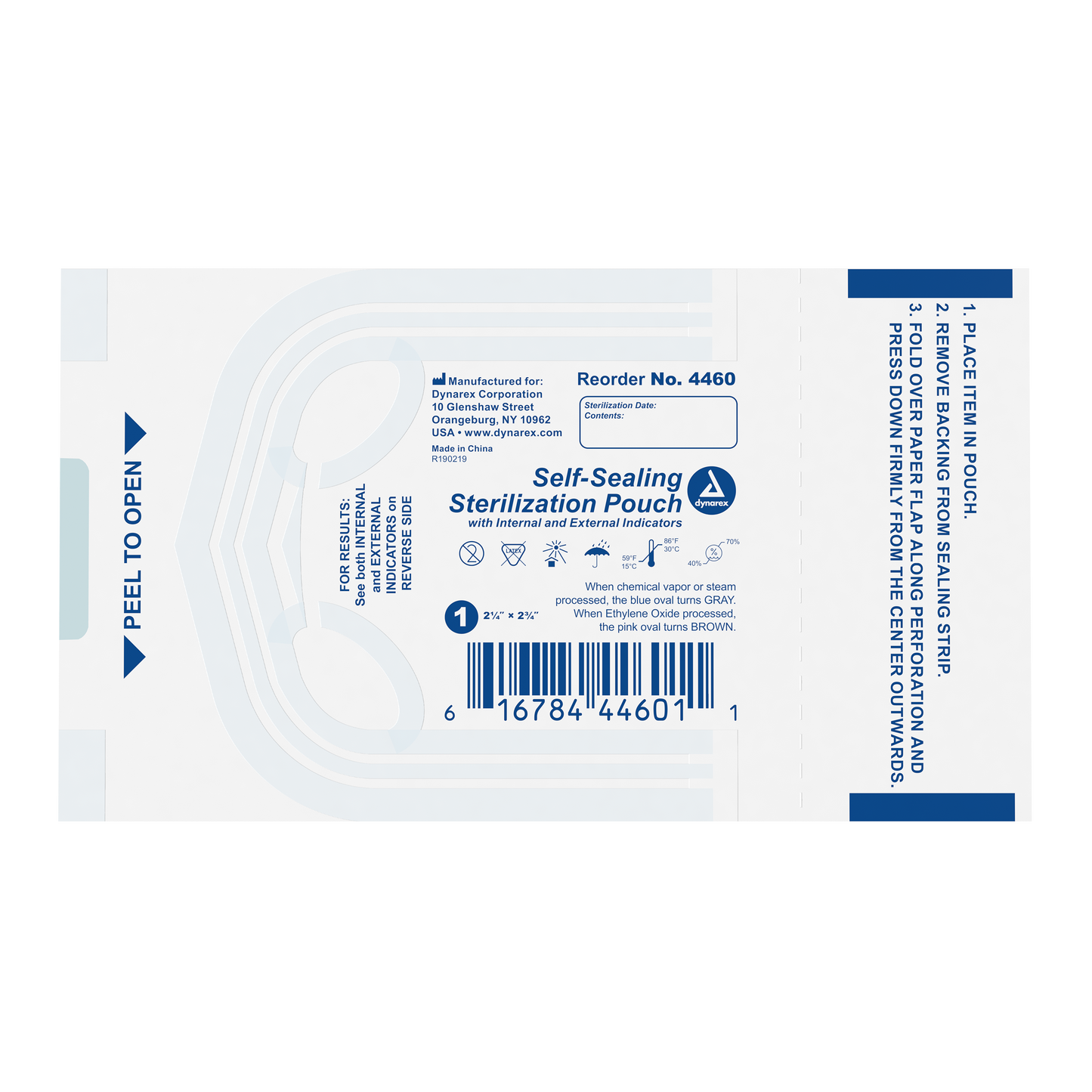 Dynarex - Sterilization Pouches 2.25" x 2.75"