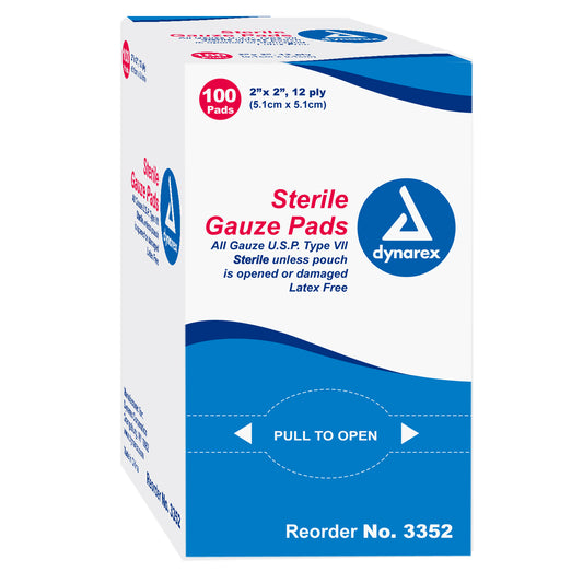 Dynarex - 12 Ply Gauze Pad Sterile 1's