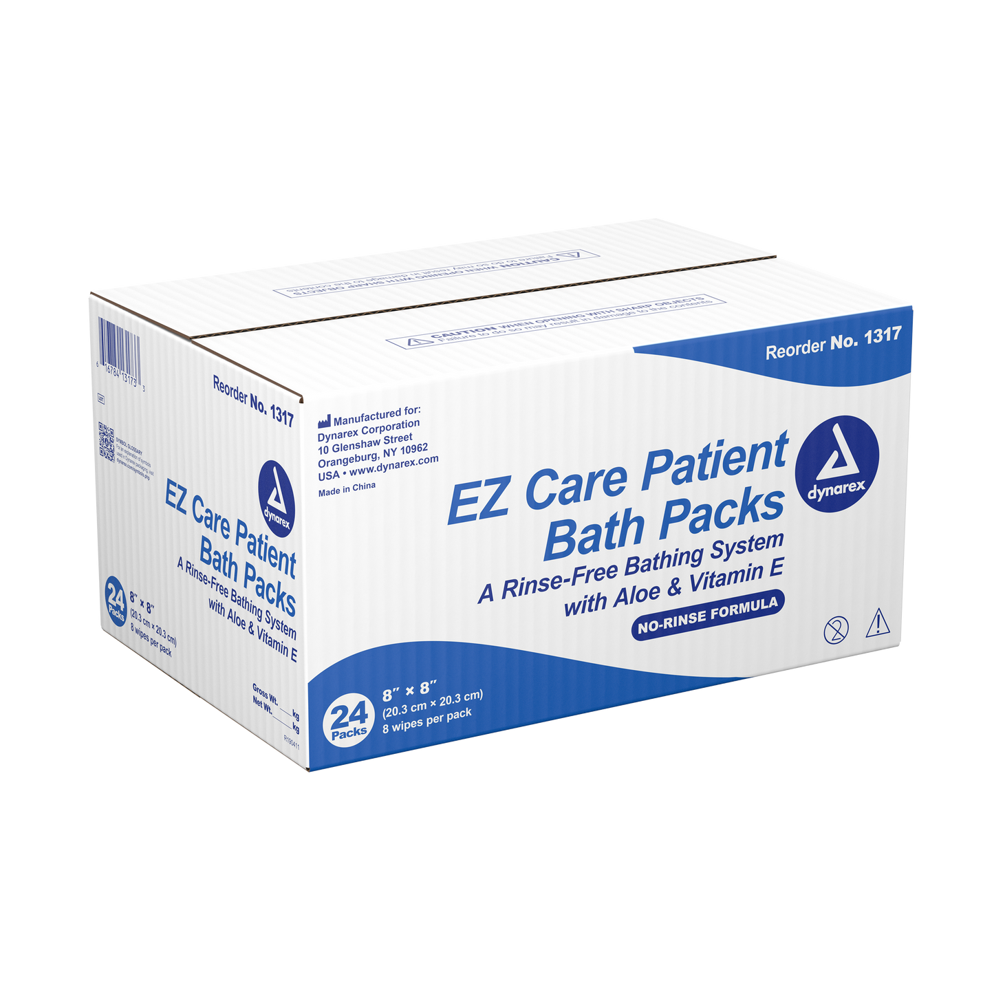 Dynarex - EZ Care Patient Bath Packs, 8" x 8"