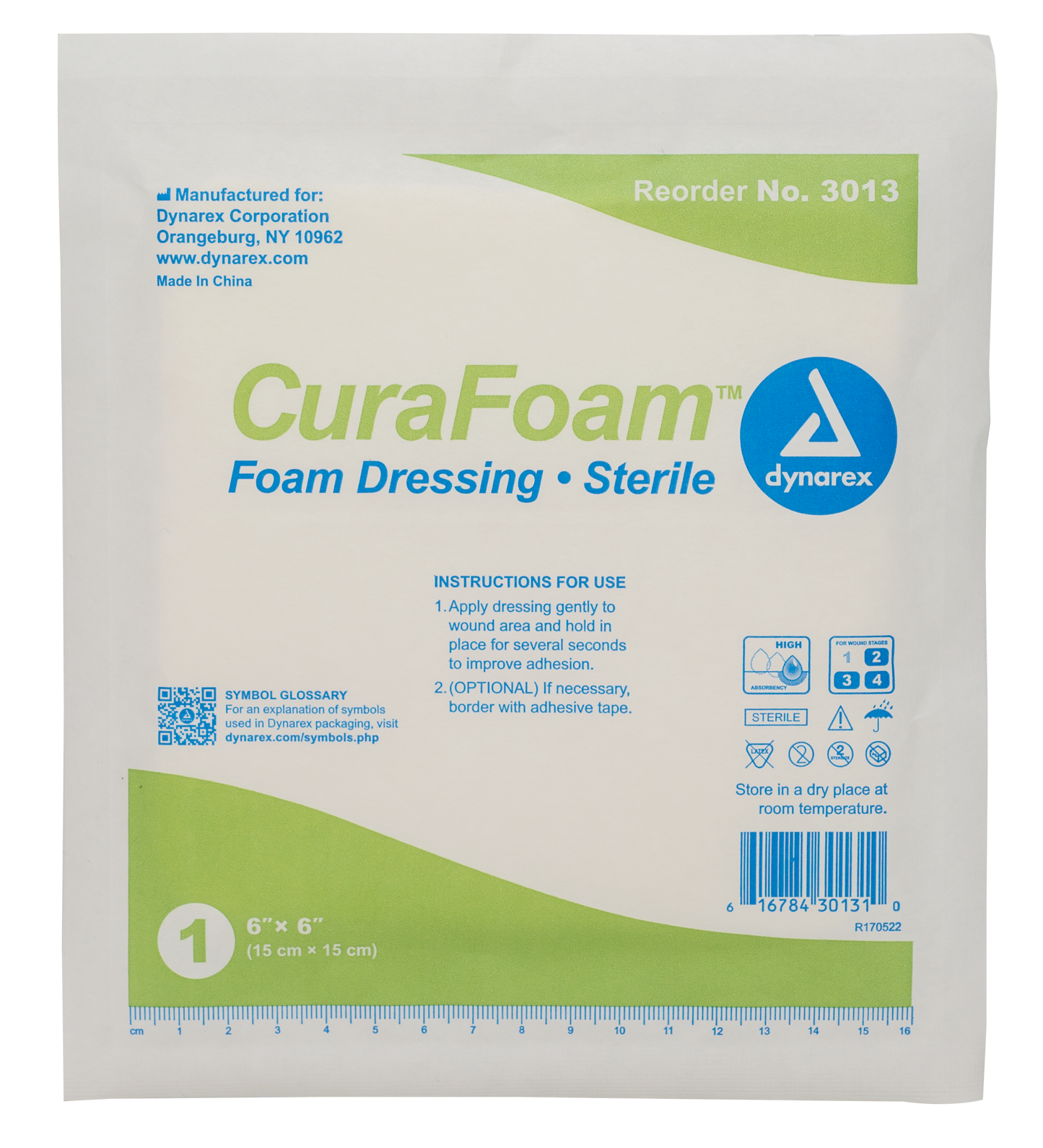 Dynarex - CuraFoam Foam Dressing