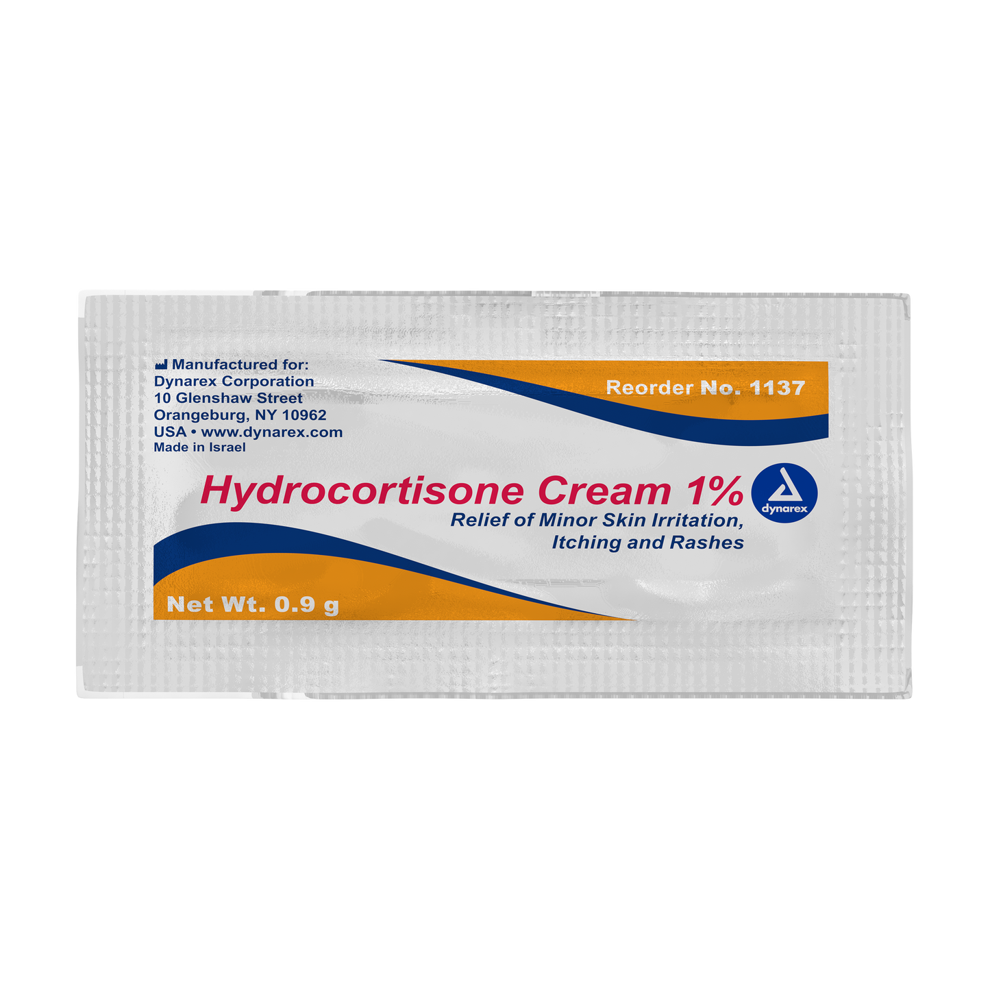 Dynarex - Hydrocortisone Cream 0.9 g foil packet