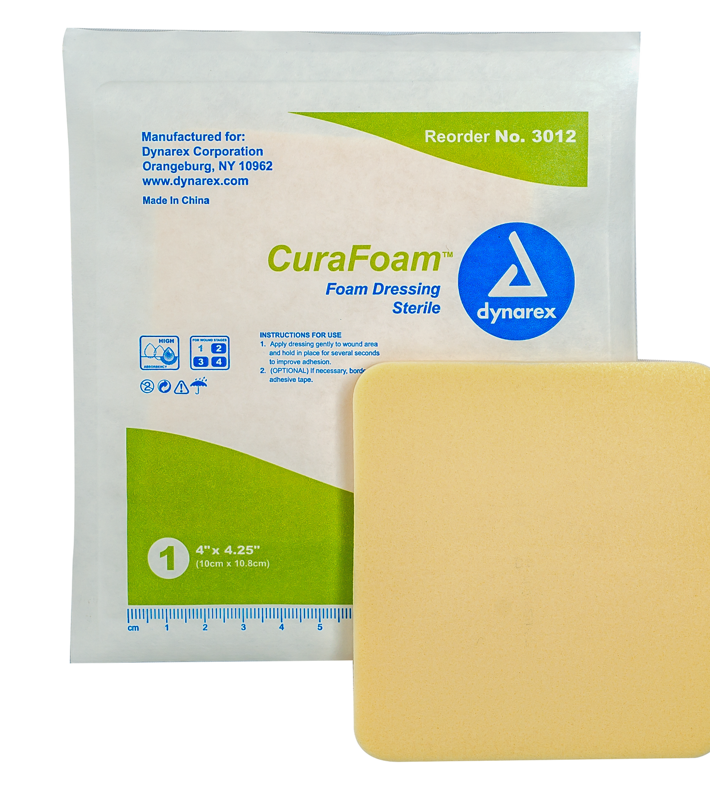 Dynarex - CuraFoam Foam Dressing