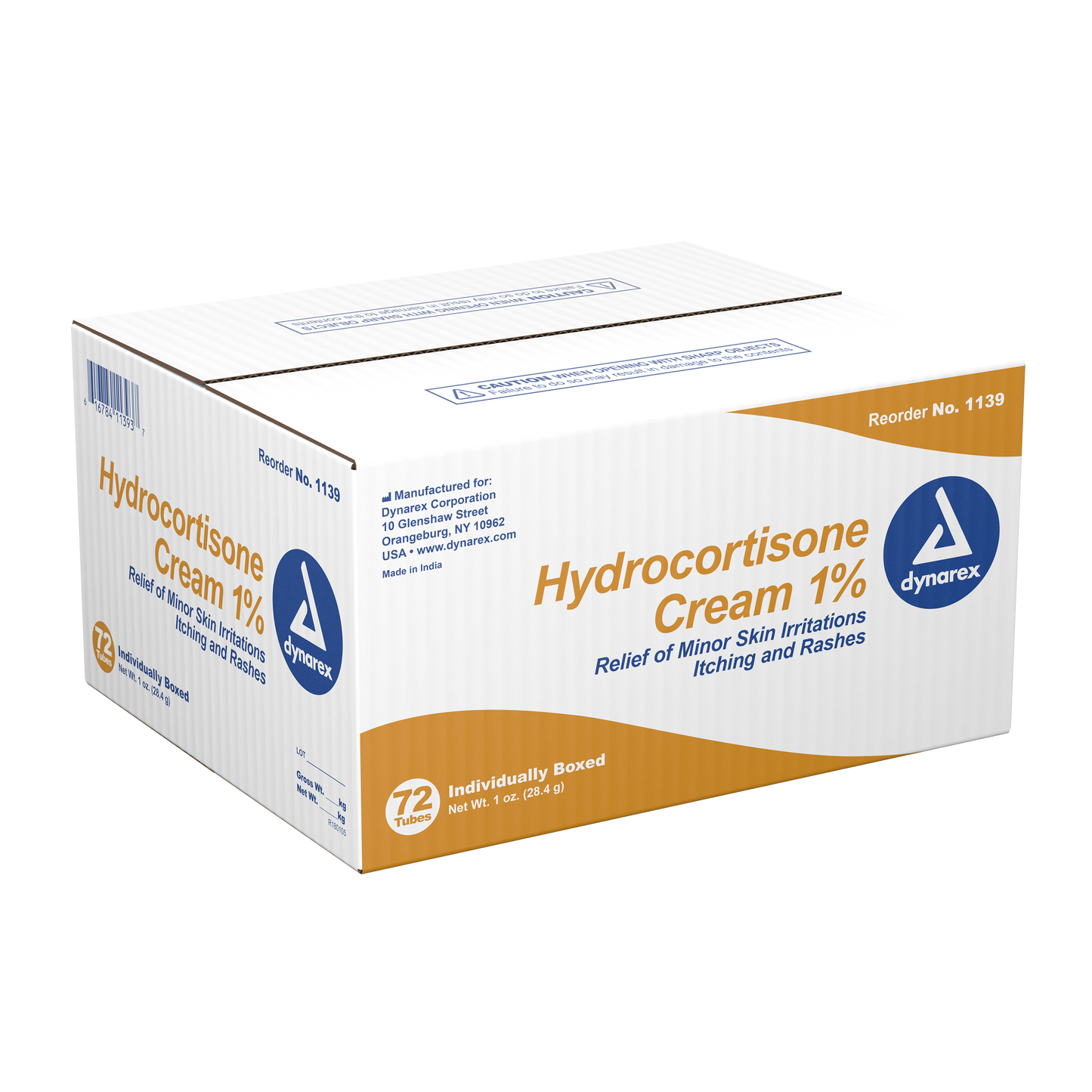 Dynarex - Hydrocortisone Cream 1oz tube (28.4g)