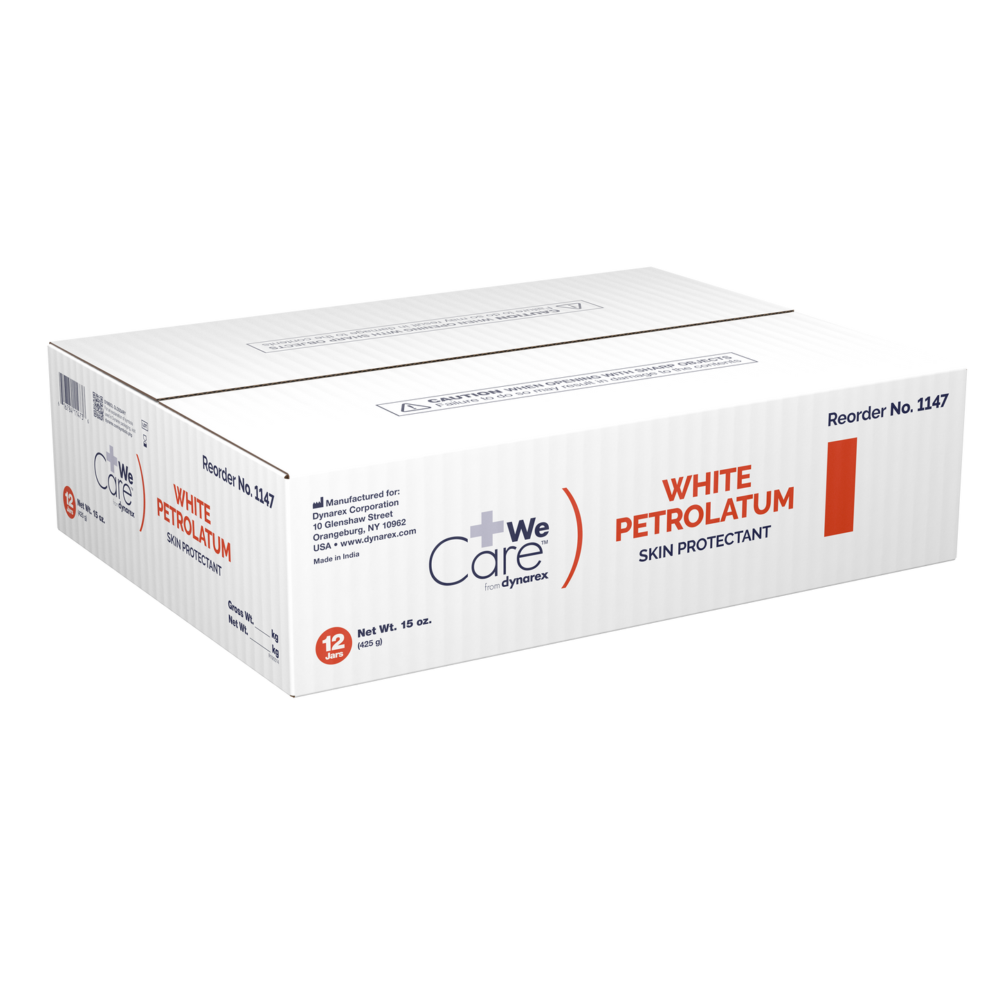 Dynarex - White Petrolatum 15 oz. Jar