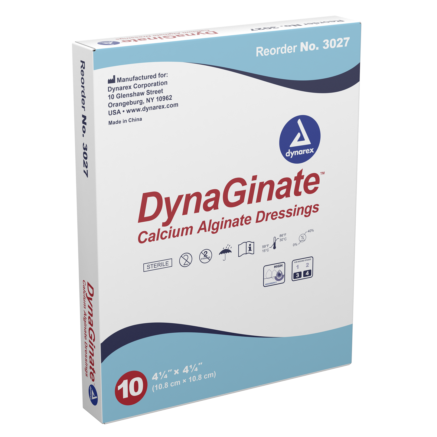 DynaGinate Calcium Alginate Dressing - 4.25″×4.25″