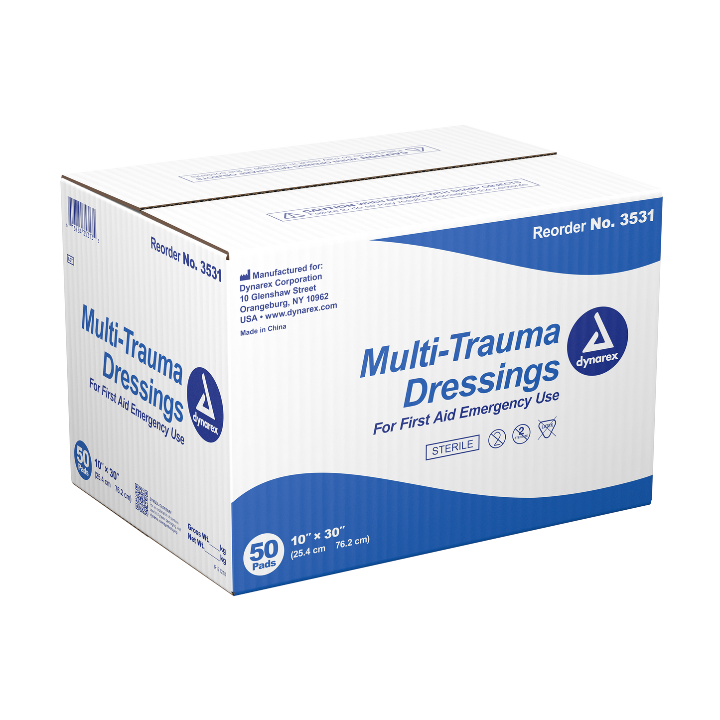 Dynarex - Multi-Trauma Dressing, Sterile, 50/case
