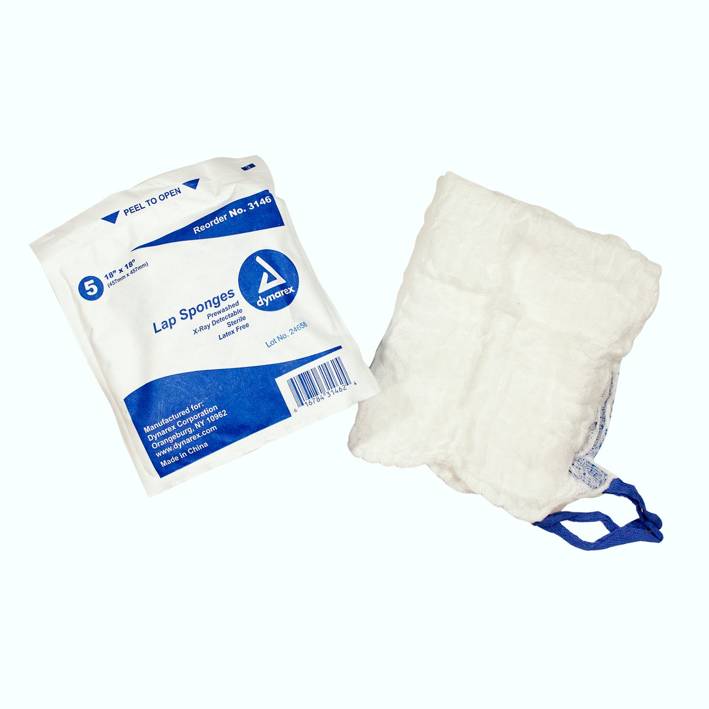 Dynarex - Pre-washed Sterile Lap Sponge