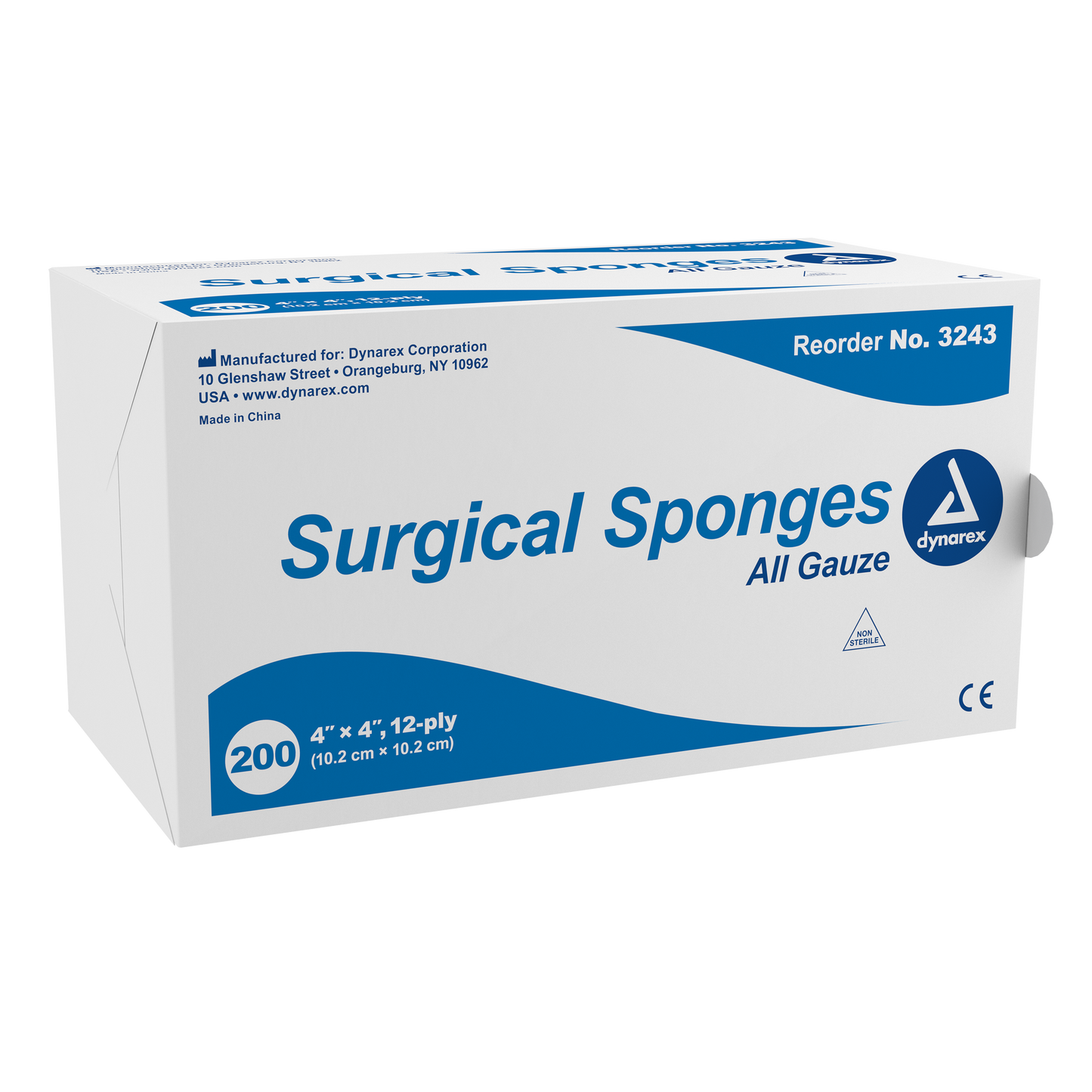 Dynarex - Surgical Gauze Sponge 4"x 4" 12 Ply