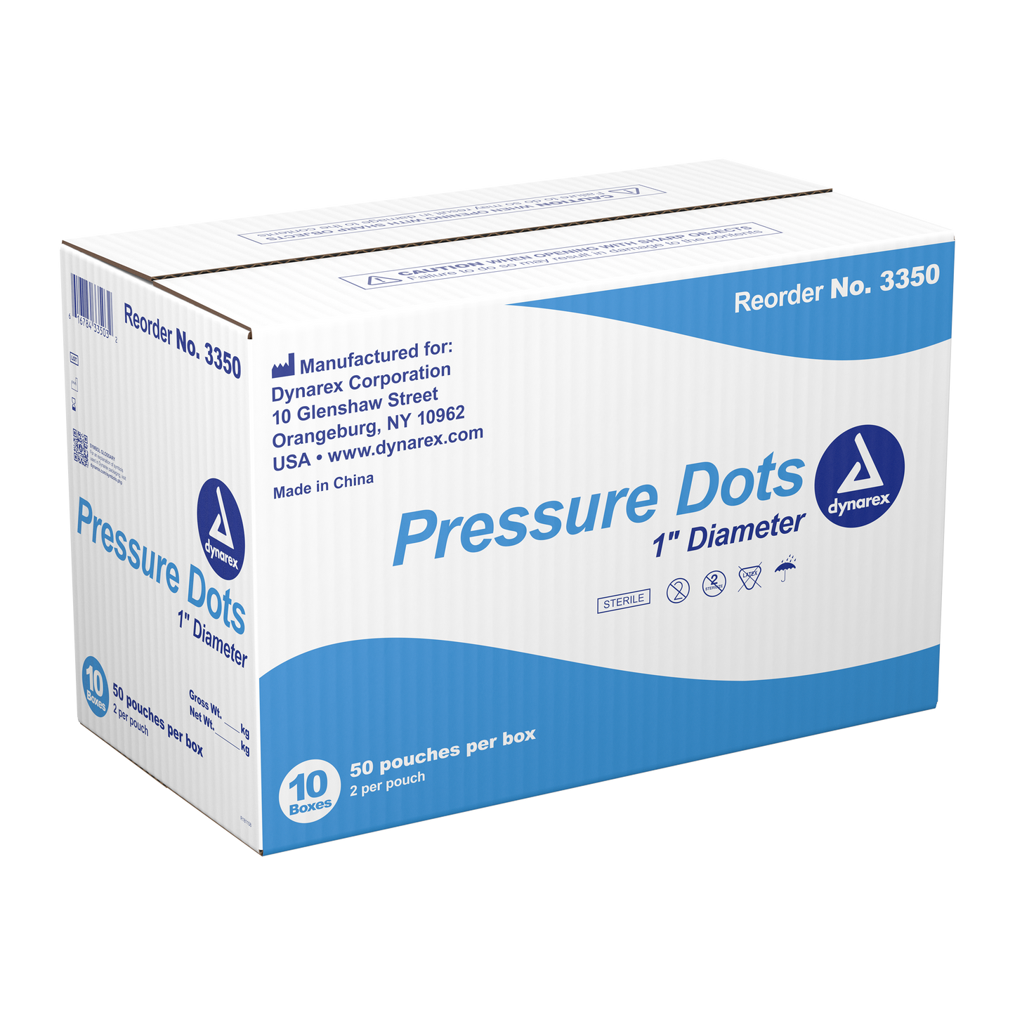 Dynarex - Pressure Dots 2 1/2cm, 1" Diameter