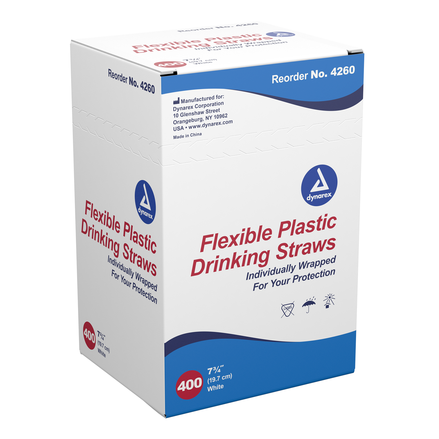 Dynarex - Flex Straws 7 3/4" (Length)