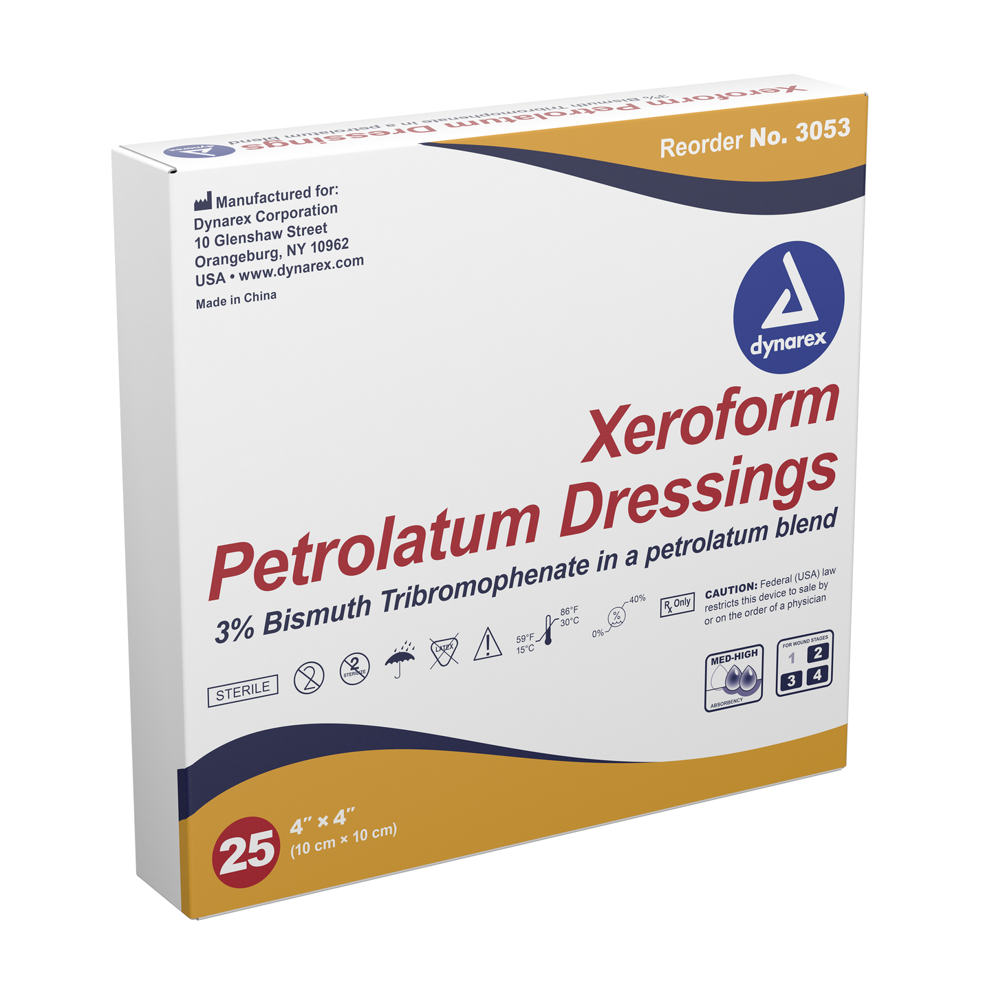 Xeroform Gauze Dressing - 4"x4"