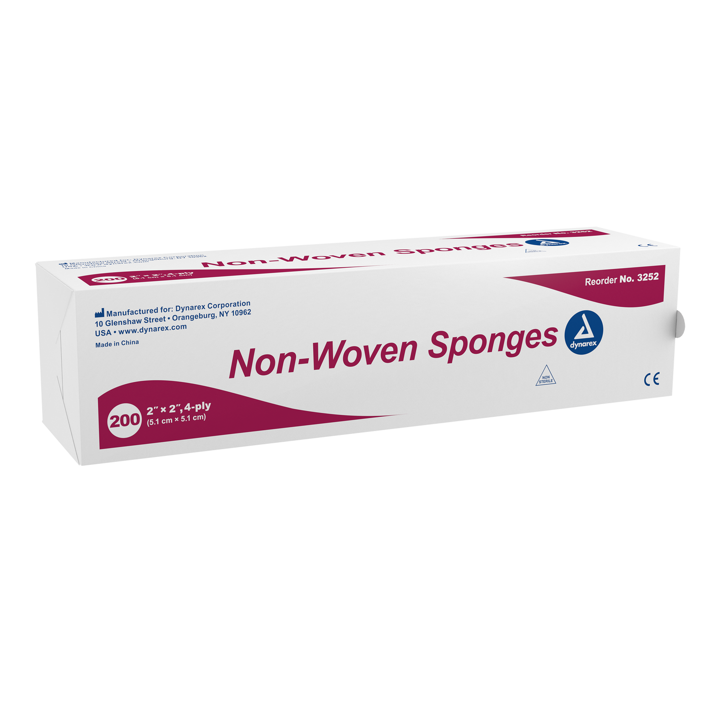 Dynarex - Non-Woven Sponge 2"x 2" 4 Ply