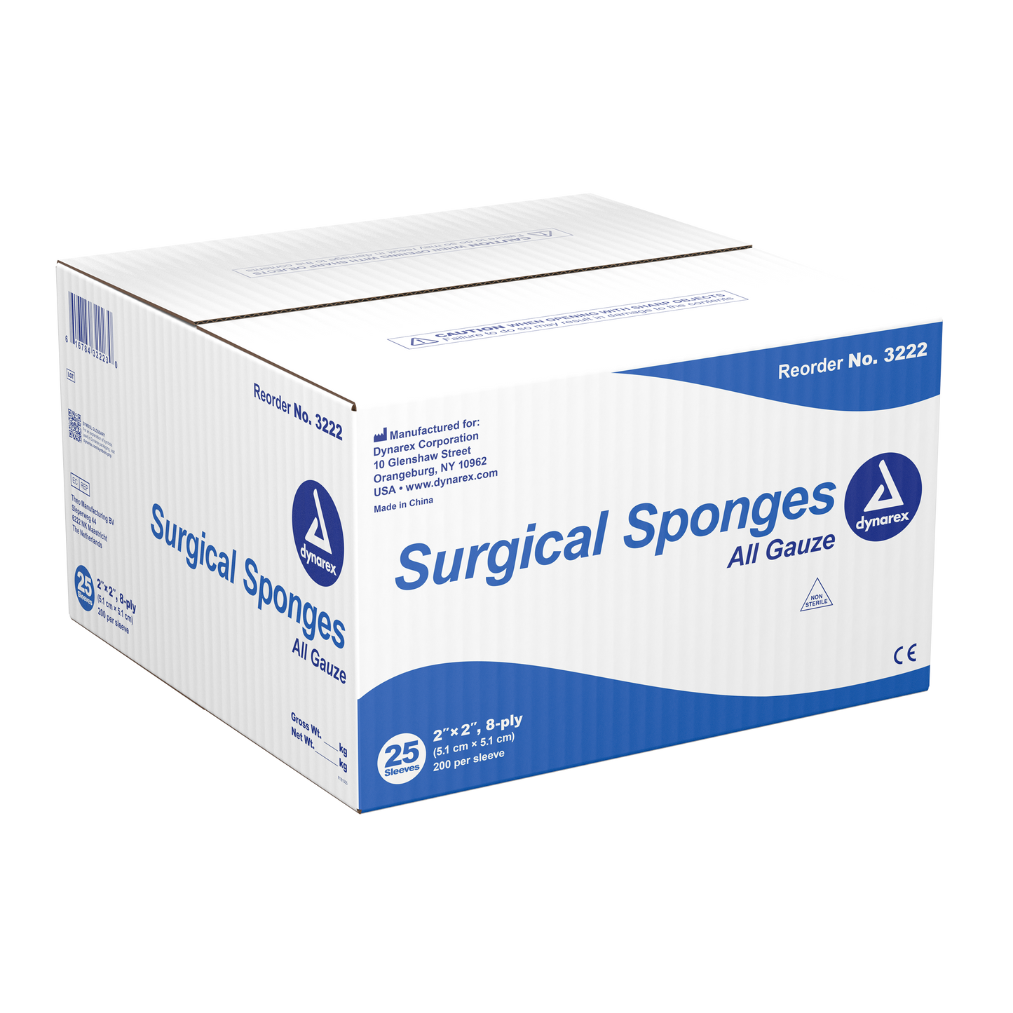 Dynarex - Surgical Gauze Sponge 2"x 2" 8 Ply