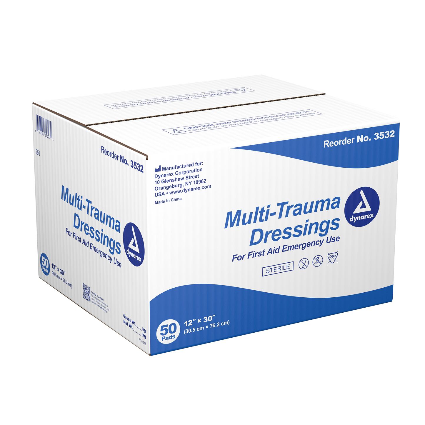 Dynarex - Multi-Trauma Dressing, Sterile, 50/case
