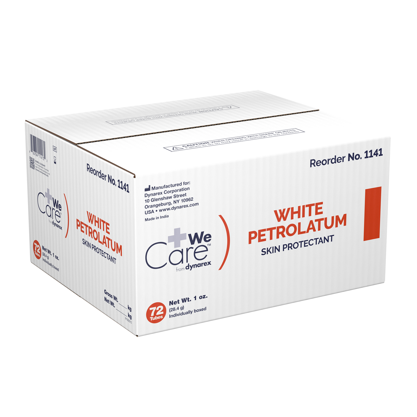 Dynarex - White Petrolatum 1 oz. Tube, 72/case