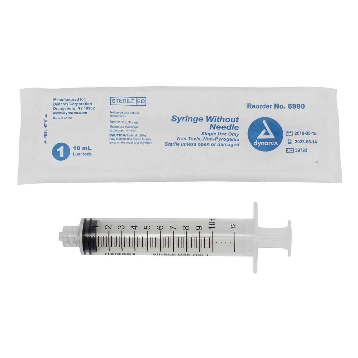 10cc Syringe with Luer Lock Only - Each - Medical Warehouse