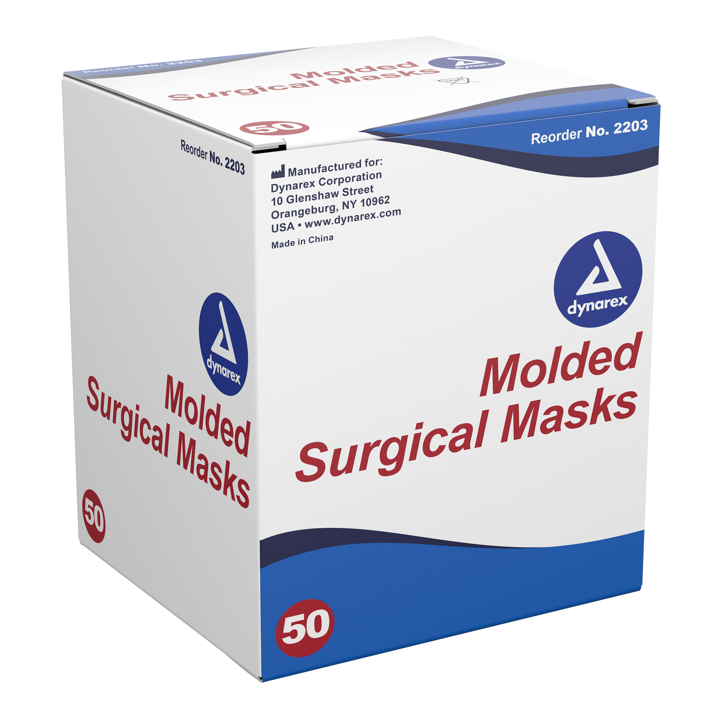 Dynarex - Molded Face Mask Blue