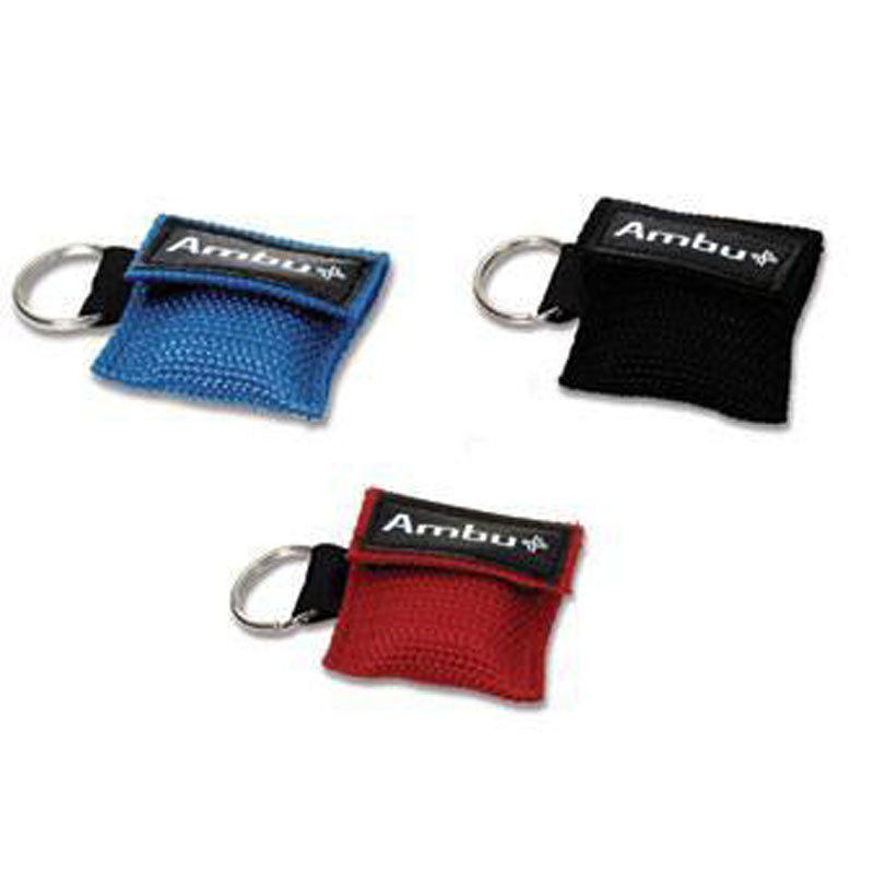 Ambu Res-Cue Key CPR Mask with Mini Keychain Pouch Red (Pack of 5)
