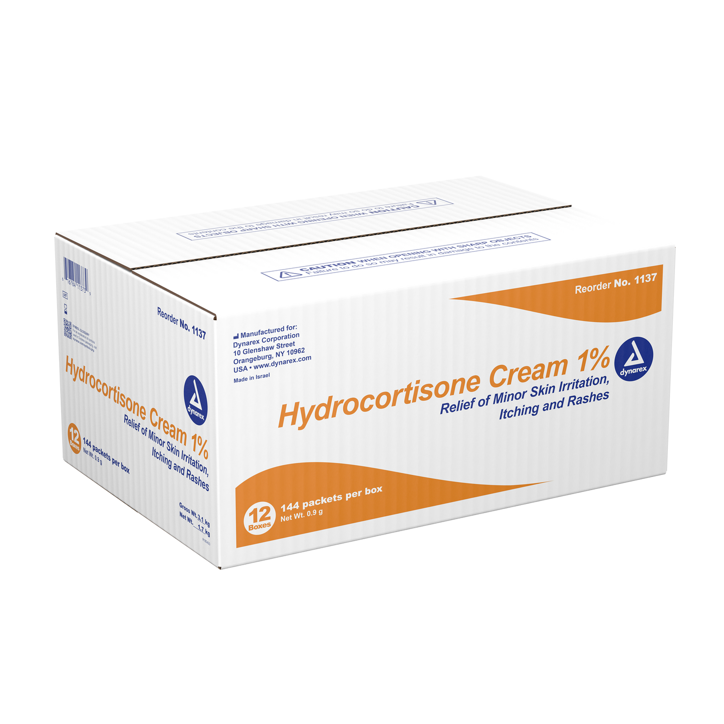 Dynarex - Hydrocortisone Cream 0.9 g foil packet
