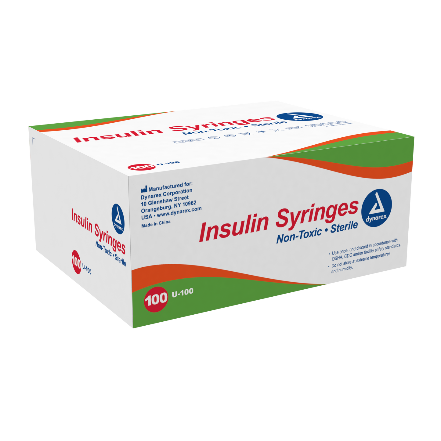Dynarex - Insulin Syringe N/S - Individual Wrapped - 1cc