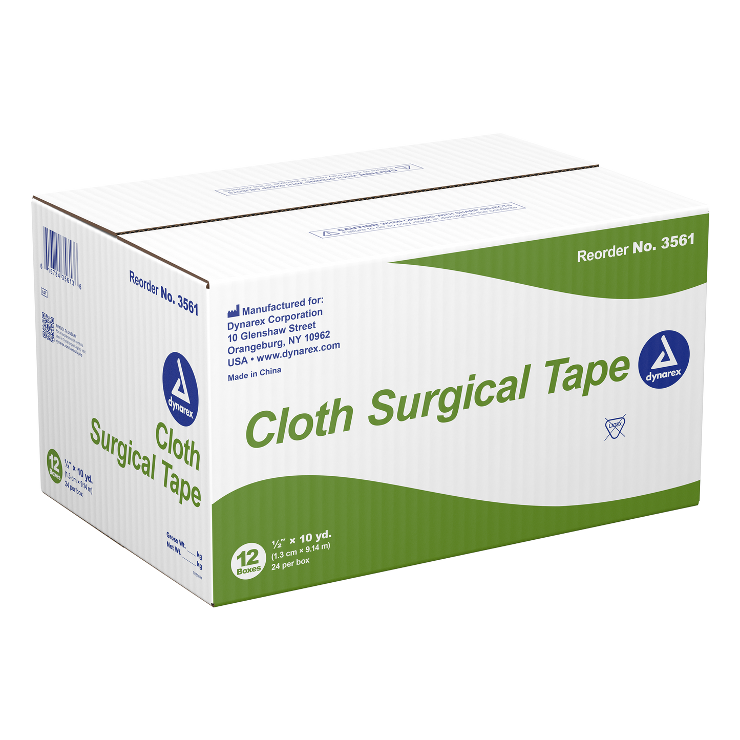 Dynarex - Cloth Surgical Tape 1/2" x 10 yds