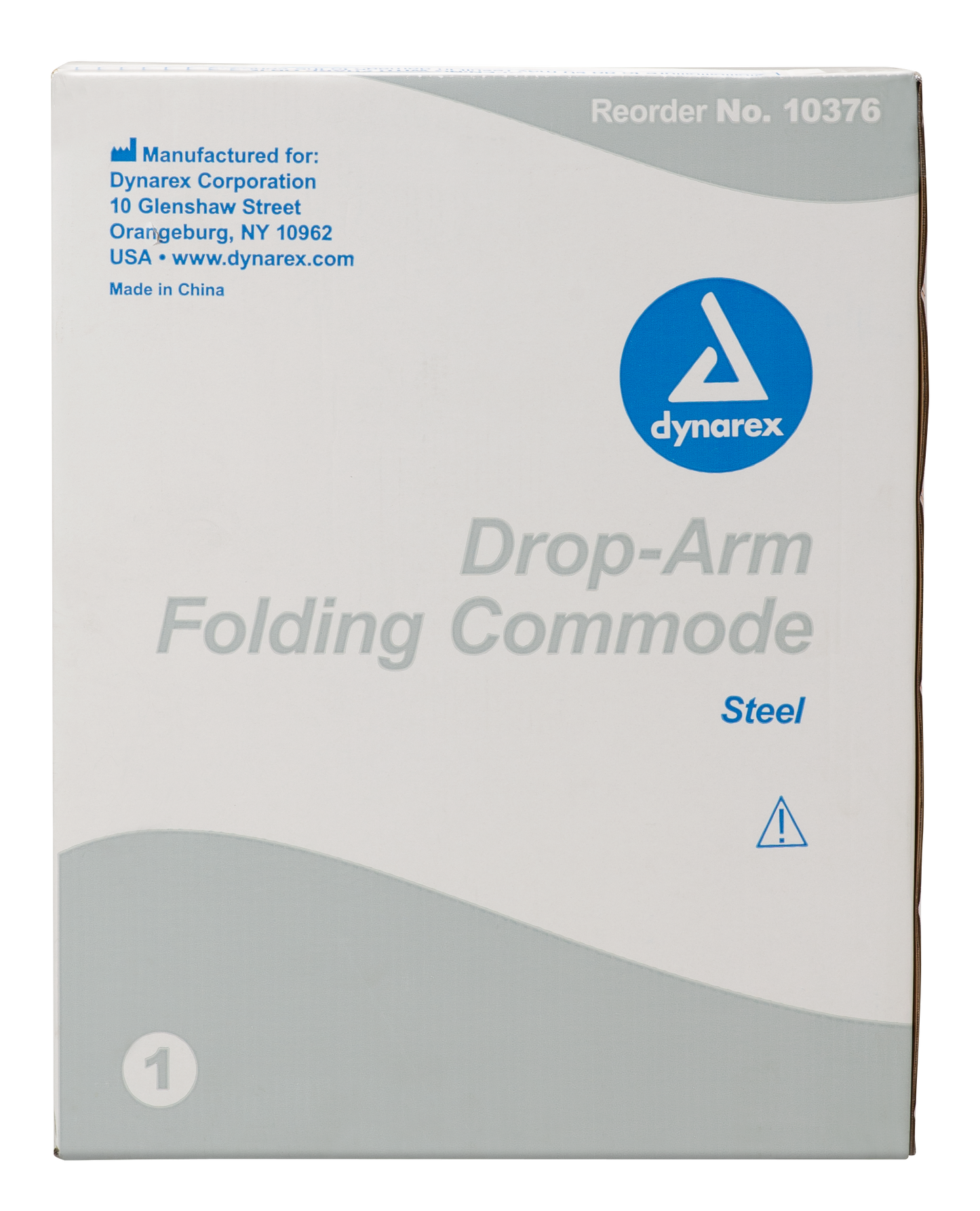 Dynarex - Drop-Arm Folding Commode