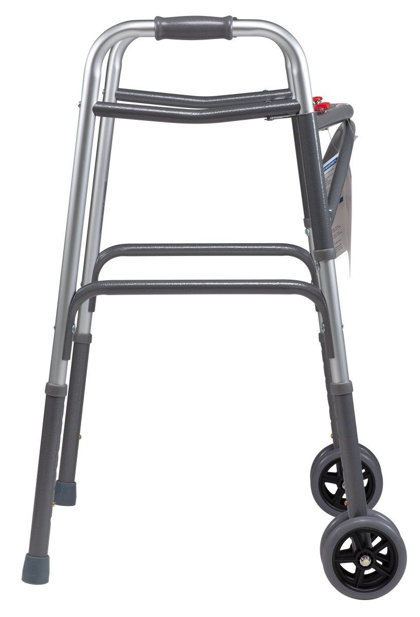 Dynarex Heavy Duty Bariatric Walker with 5" Wheels GoBioMed