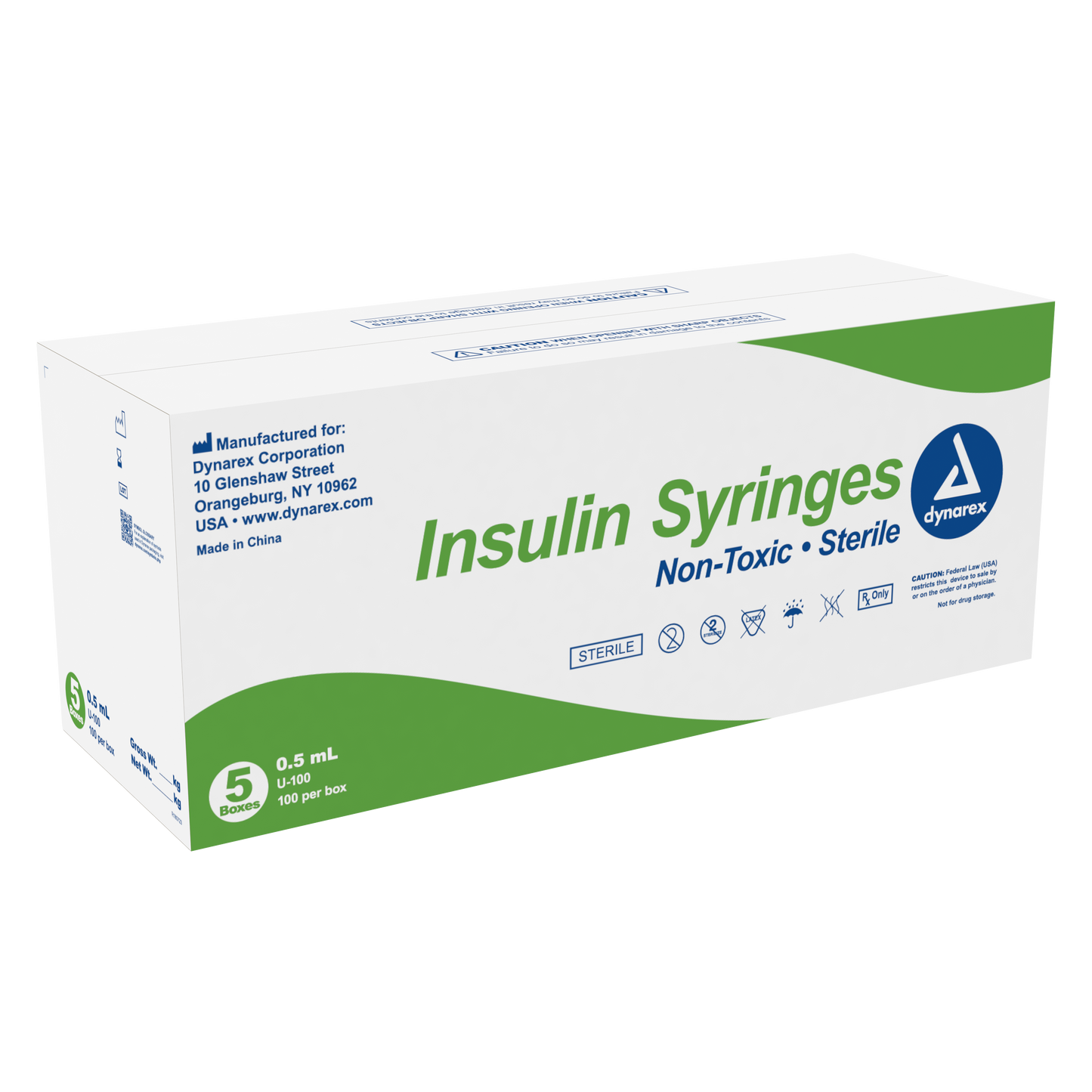 Dynarex - Insulin Syringe N/S - .5cc