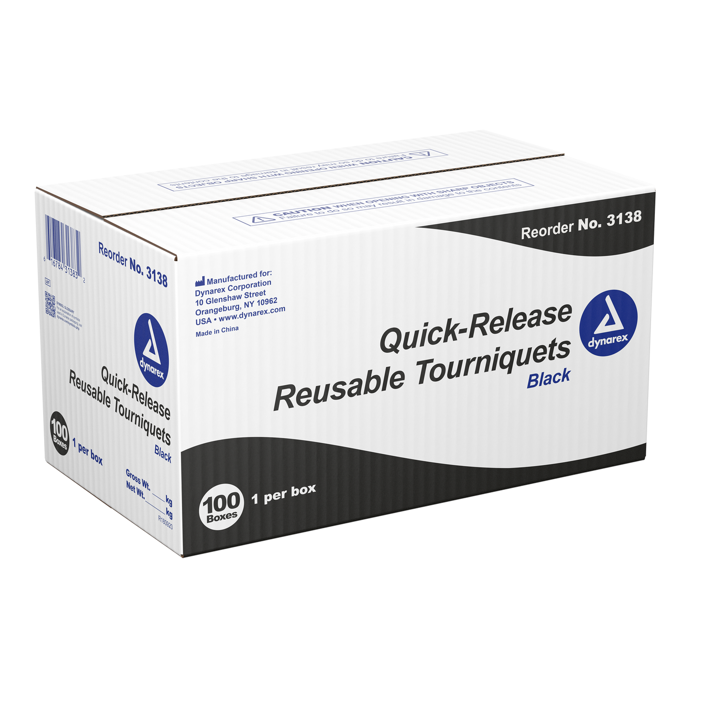 Dynarex - Quick-Release Reusable Tourniquet Black