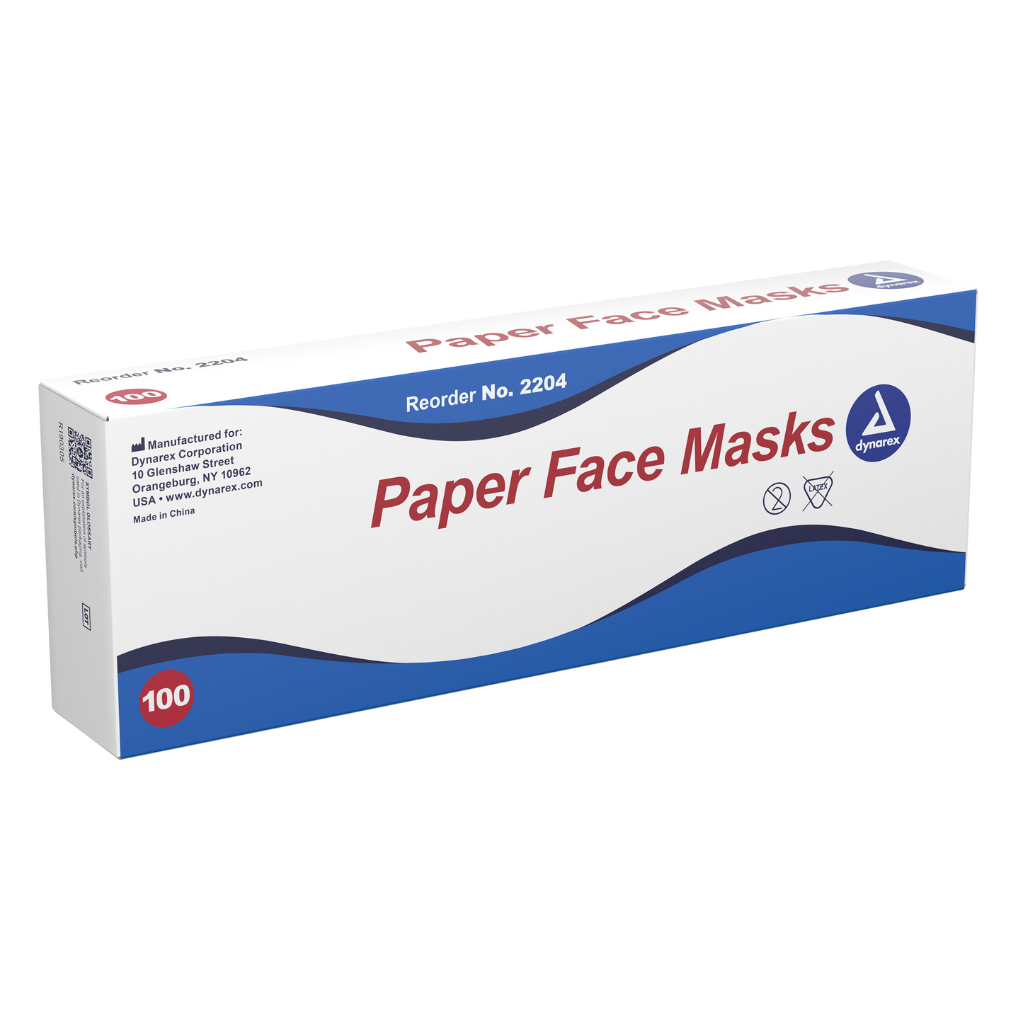 Dynarex - Paper Face Mask, White