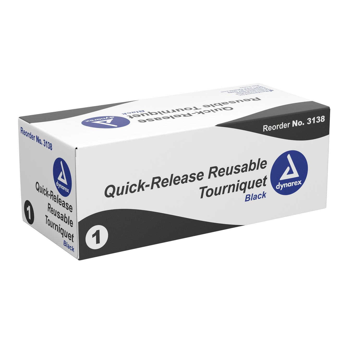 Dynarex - Quick-Release Reusable Tourniquet Black