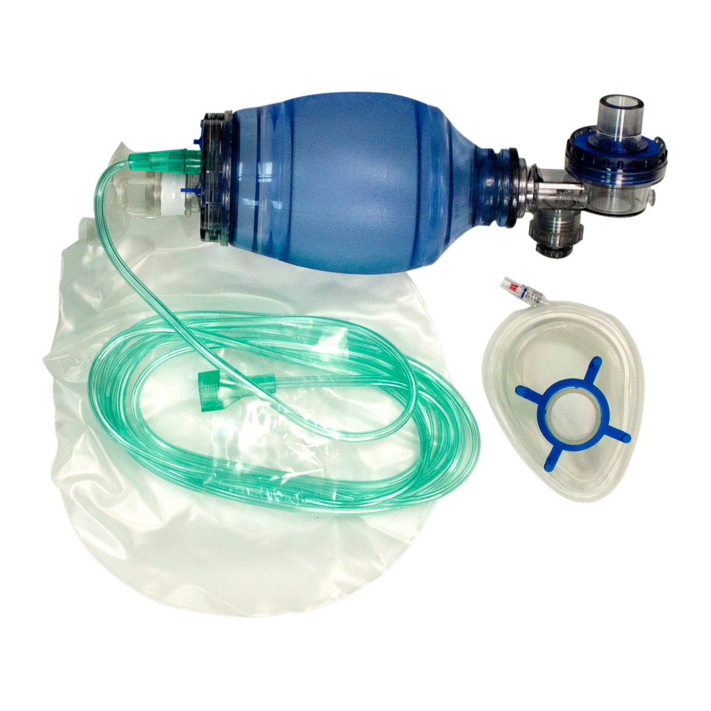 Dynarex - MPR Bag, Ped Mask, Std Elbow 10 ft, 2500 cc/ml Bag