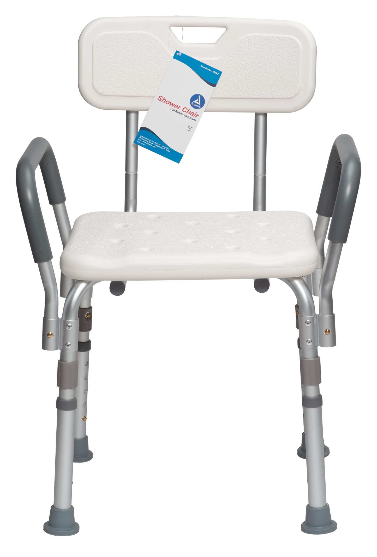 Dynarex - Shower Chair with Removable Back and Arms