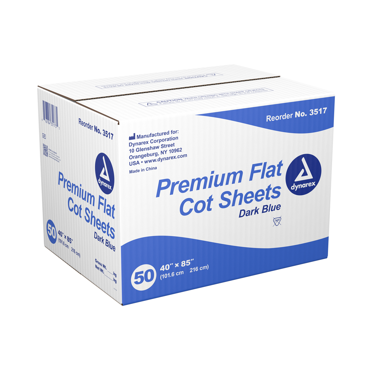 Dynarex Premium Flat Cot Sheet GoBioMed