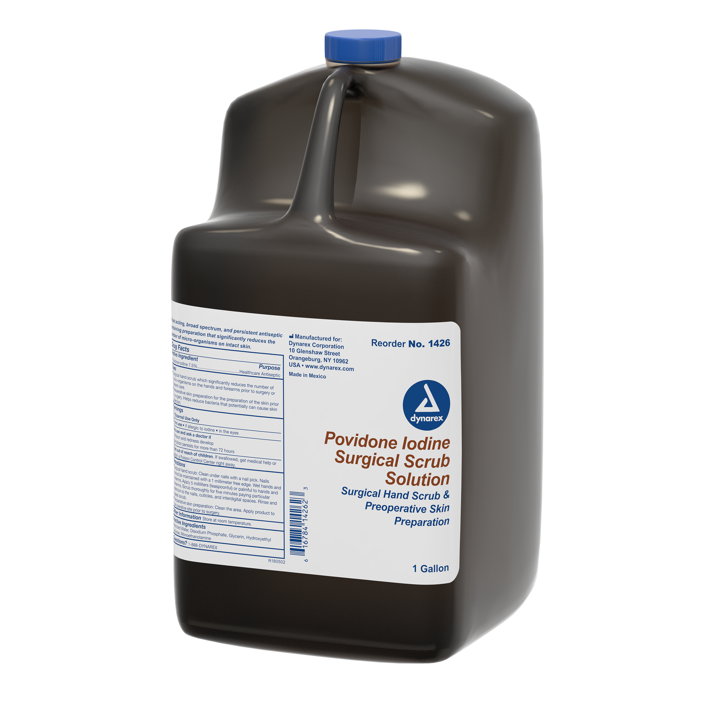 Dynarex - Povidone-Iodine Scrub Solution - 1 Gallon